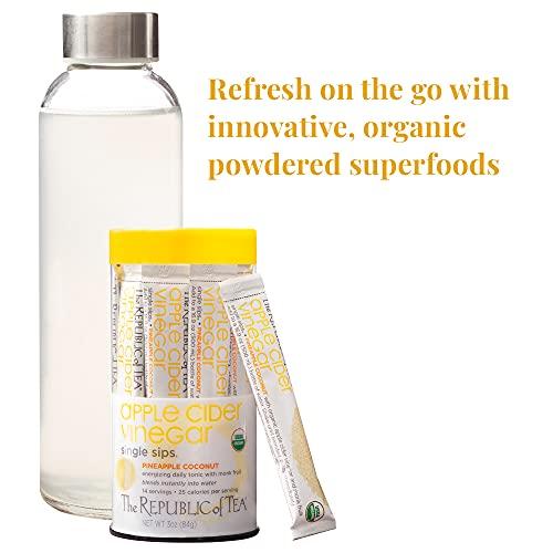 The Republic of Tea Republic Of Tea, Tea Acv Pineapple Coconut Single Sip Organic, 0.2 Ounce, 14 Count