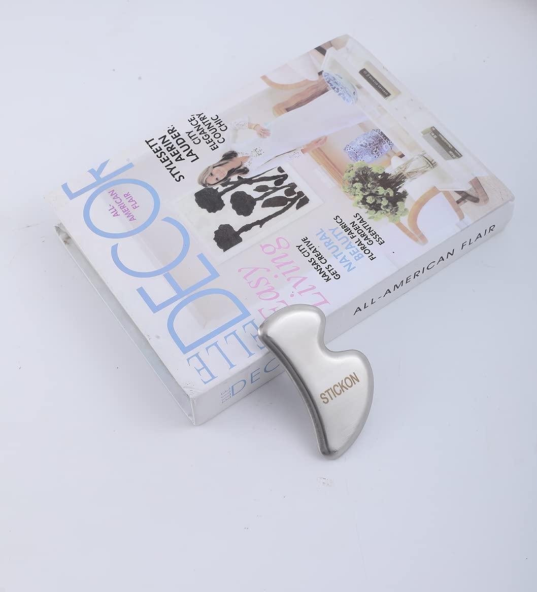 STICKON STICKON Stainless Steel Gua Sha Muscle Scraper Tools Set 3 in 1 Scraping Massage Tools for Physical Therapy, IASTM Tools Massage Scraper Kit, Soft Tissue Mobilization Tool (STICKON-38)