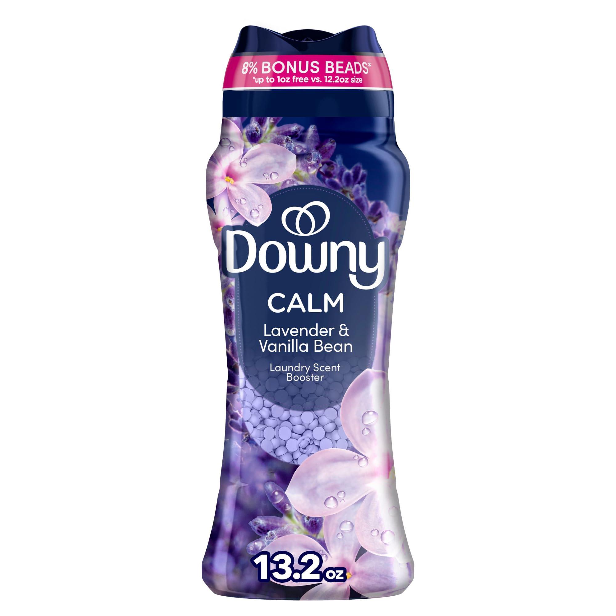 Downy Downy Infusions In-Wash Laundry Scent Booster Beads, CALM, Soothing Lavender and Vanilla Bean, 12.2 oz