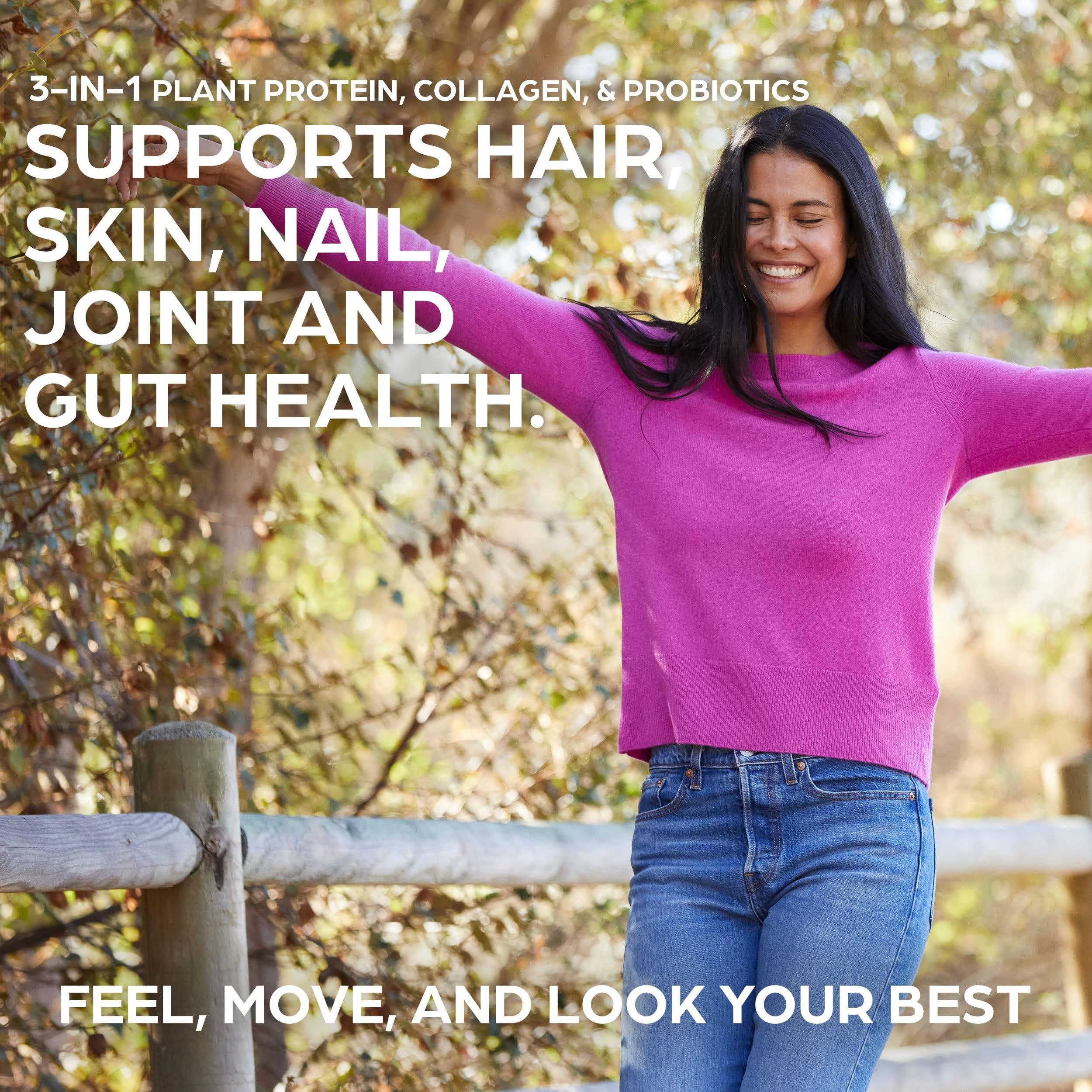 Orgain Orgain Protein Powder + Collagen, Creamy Chocolate Fudge - 25g of Protein, 10g Collagen Peptides, Type I & III, 1B CFU Probiotics, Supports Hair, Skin, Nail, Joint & Gut Health, Gluten Free - 1.6lb