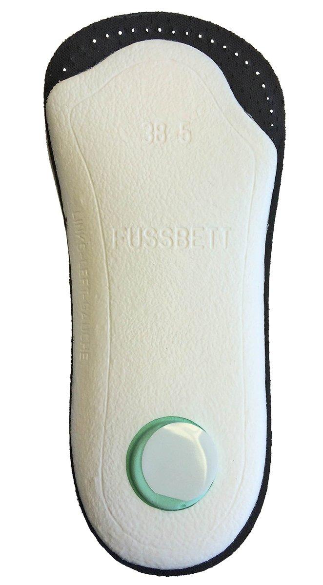 pedag Pedag Holiday | 3/4 Length Sheepskin Orthotic Inserts | Handmade in Germany | Arch Support | Metatarsal Pad | Heel Cushion | Fits Low Profile Tight Shoes | Black | 1 Pair | US Women 9 / EU 39 Men 6