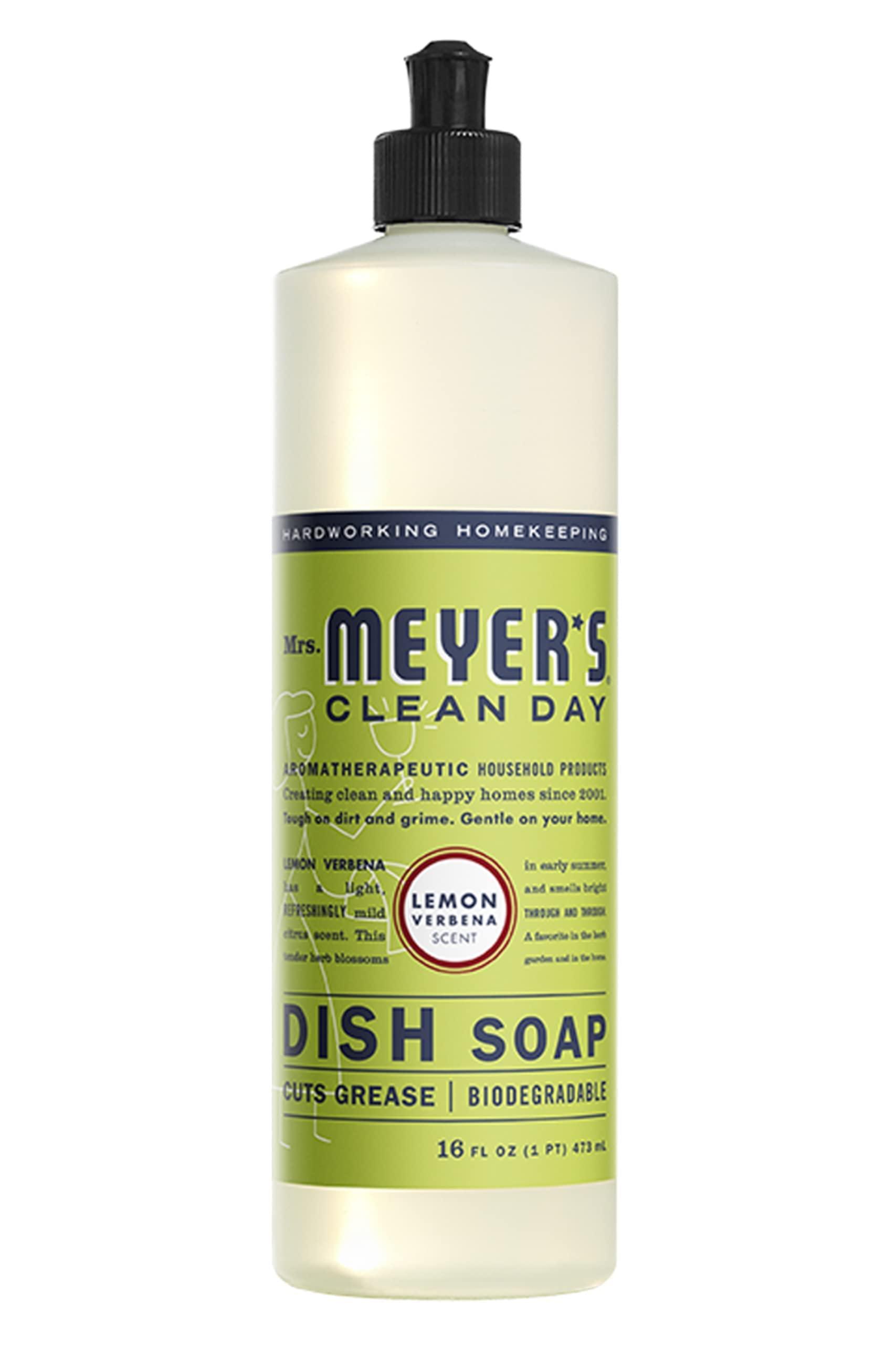Dish soap Dish soap MRS. MEYER\'S CLEAN DAY Variety Pack, 16 Oz. Includes 6 Scents (Lemon Verbena, Lavender, Basil, Rosemary, Honeysuckle, Peony Scents) Bundle of 6 Items