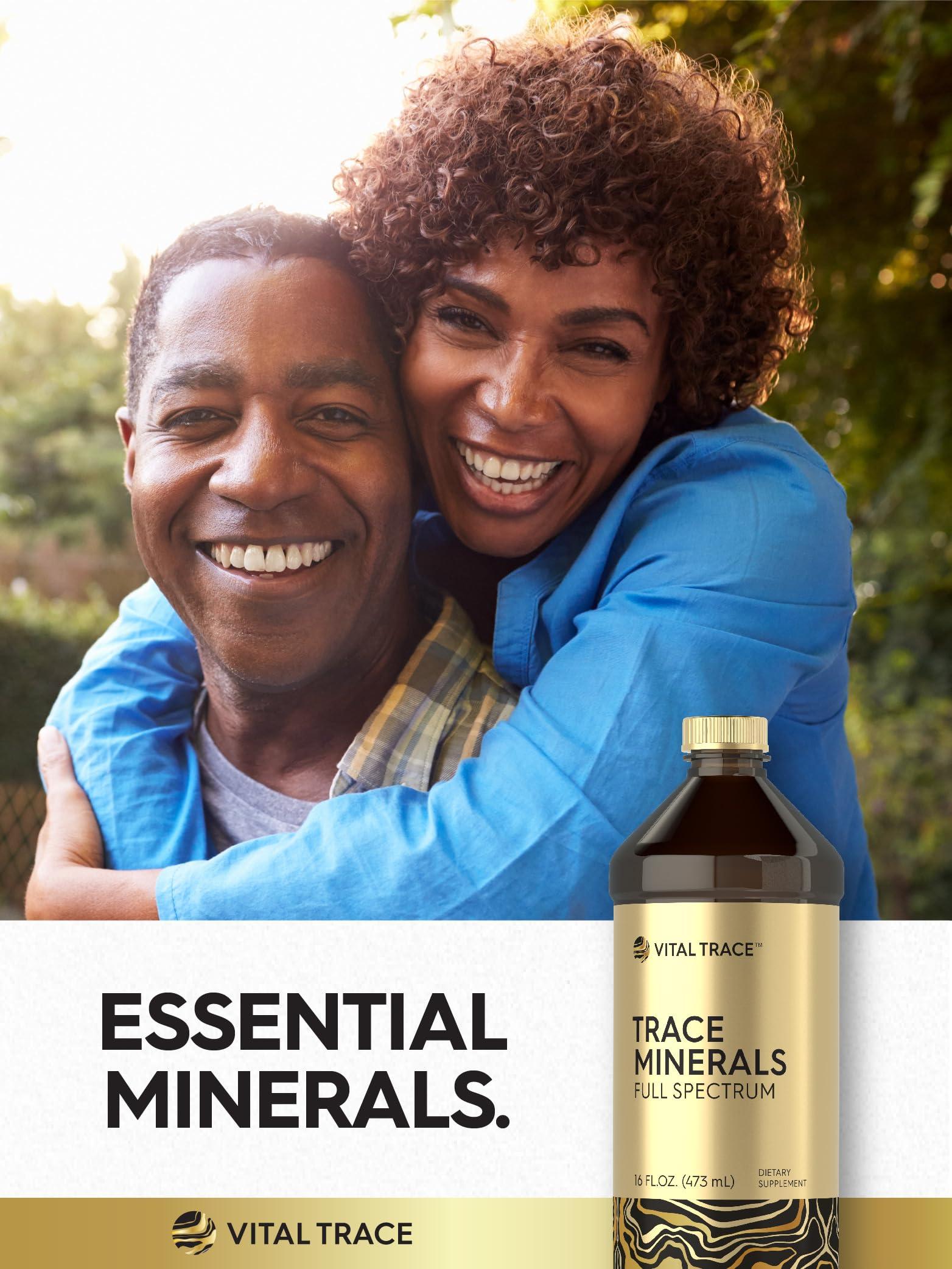 Carlyle Carlyle Trace Mineral Drops | 16 fl oz | Full Spectrum Minerals Supplement | Vegetarian, Non-GMO and Gluten Free Liquid | by Vital Trace