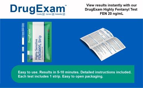 DrugExam 20 Pack - DrugExam Urine Drug Test Testing Strip. Testing for FYN 20 ng/mL. Highly Sensitive, Instant Results. Made in USA. (20)