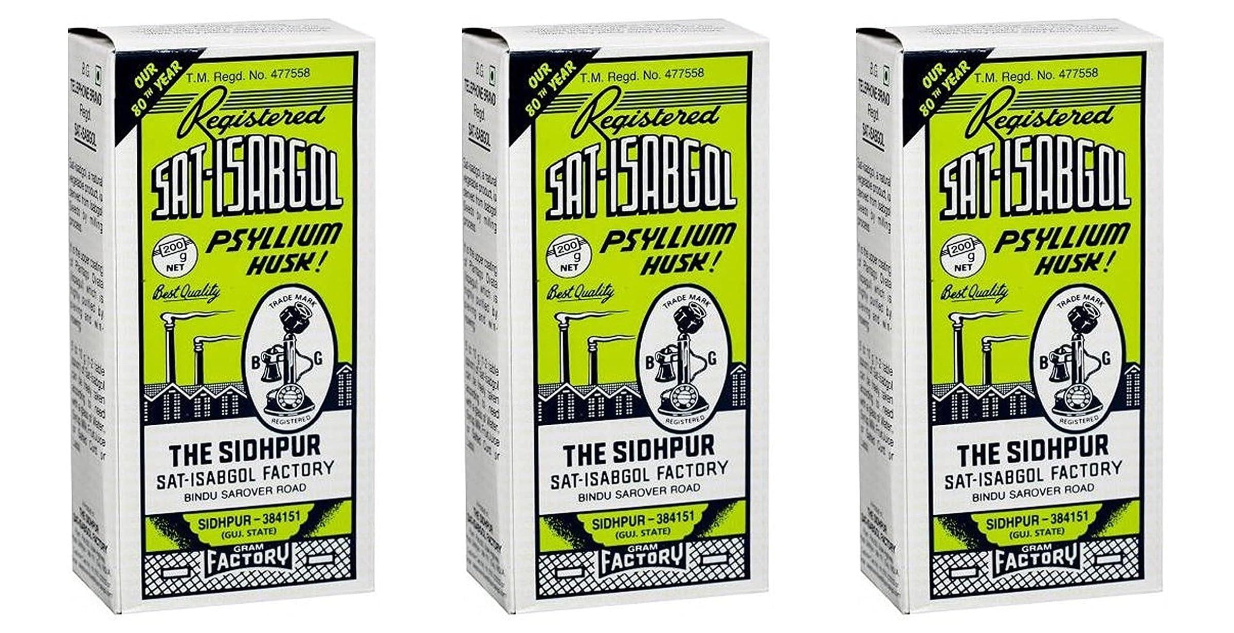 Telephone Brand Telephone Brand Psyllium Husk (Sat-Isabgol) 200 Gram 3 Pack