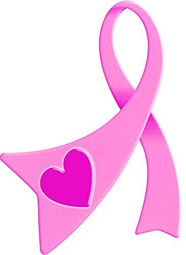 Quantumchaos Media 1/4 Sheet Breast Cancer Pink Ribbon Heart Birthday Edible Cake/Cupcake Topper!!!