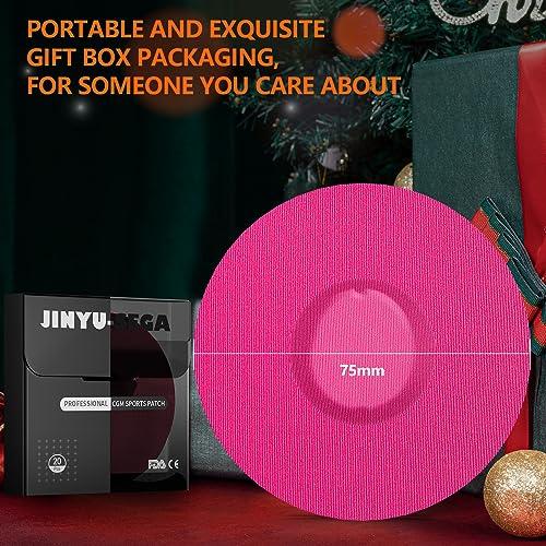 Jinyu-Sega Adhesive Patches for Dexcom G7 Waterproof & High Viscosity -20 Pack, Sweatproof Materials, Dexcom G7 Overpatches, Suitable for Sports (G7, Hot Pink)