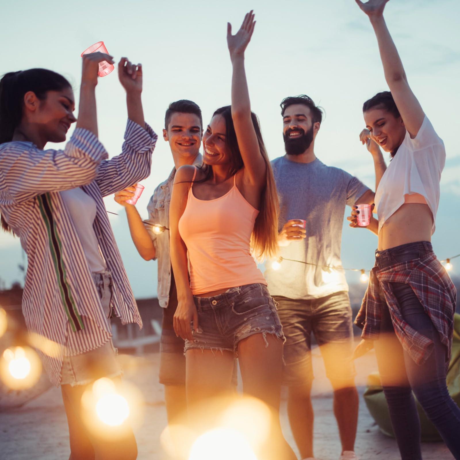 Yungyan Yungyan 1000 Pcs Shot Glasses, 2oz Clear Plastic Disposable Hard Cups, Mini Party Shot Cups Container for Sauce, Sample Tasting, Cocktail, Whiskey, Wine Shots, Pudding