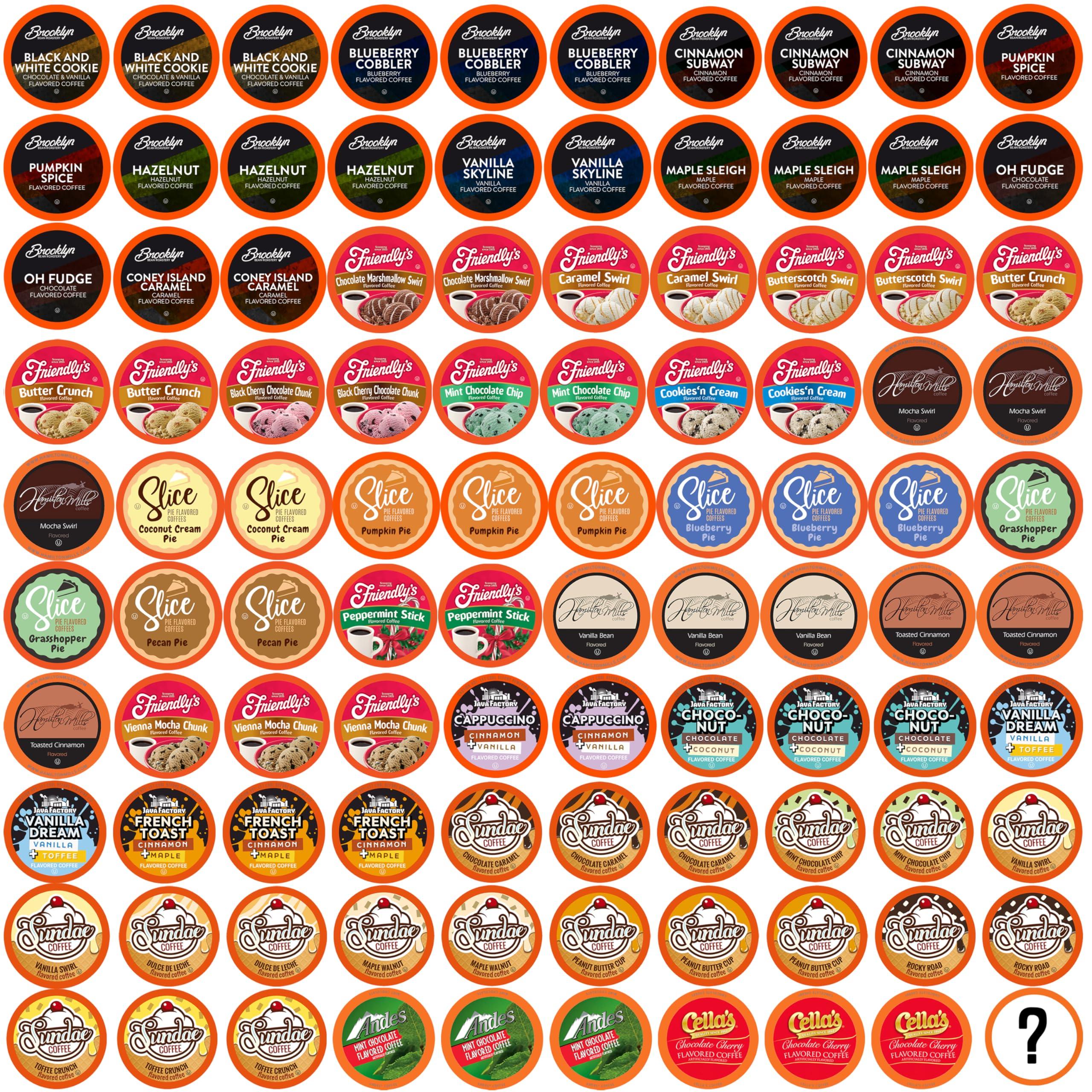 Two Rivers Coffee Two Rivers Coffee Pods Compatible with K Cup Brewers Including 2.0, Assorted Flavored Coffee 100 Count