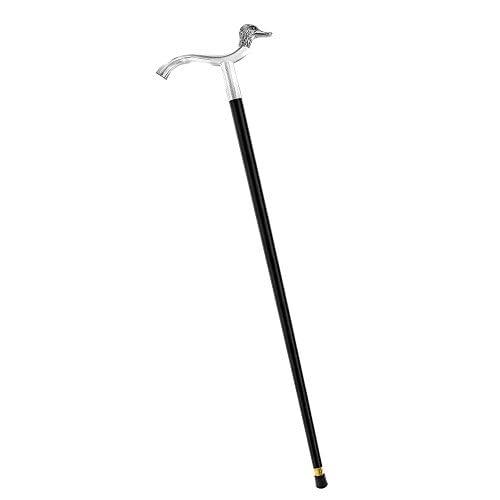 Royal RC Canes Sterling Silver Duck Head Fritz Handle Walking Cane with Black Beechwood Shaft and Collar