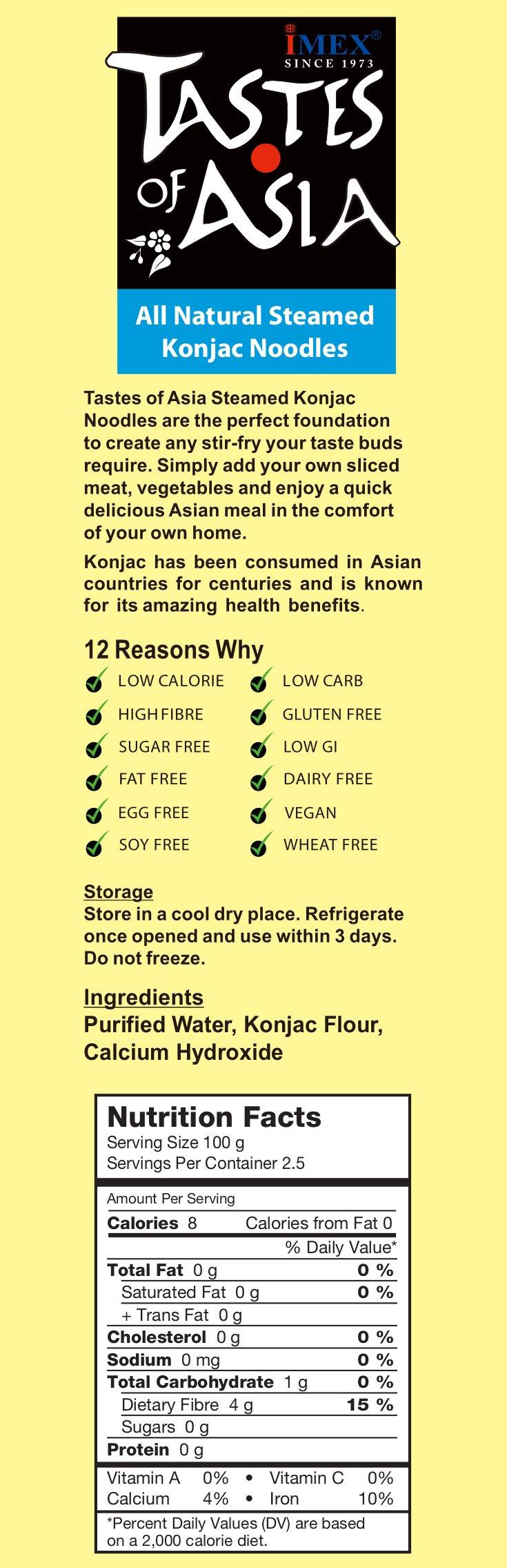 Tastes Of Asia Tastes Of Asia Angel Hair Konjac Pasta, Vegan, 8.8 Ounces (Pack Of 6)