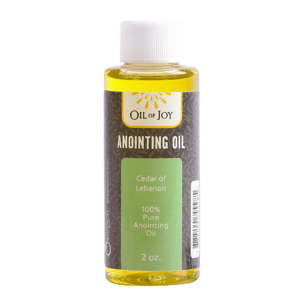 Swanson Christian Products Cedar of Lebanon Anointing Oil 2 Oz Christian Anointing Oil Represents Divine Strength and Protection Holy Anointing Oil by Oil of Joy
