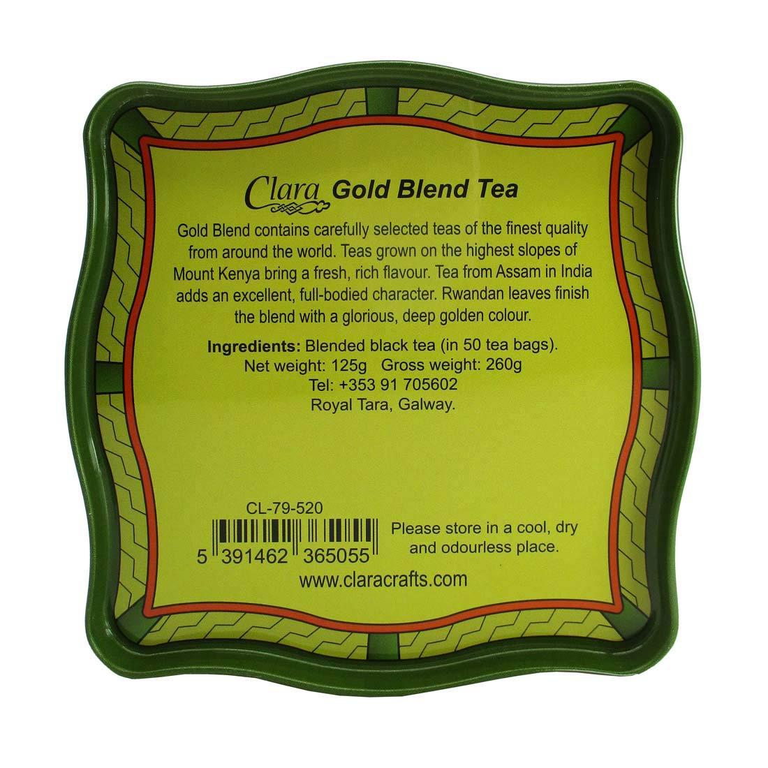 Royal Tara Irish Breakfast Tea - Celtic Peacock Irish Weave Designed Tin, 1pack, 50 count