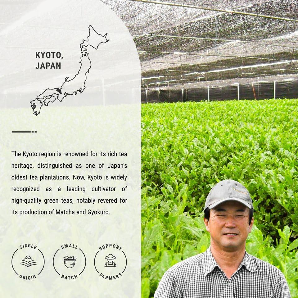 Senbird Senbird Organic Sencha With Matcha - Japanese Green Tea With Matcha - From Kyoto, Japan - Loose Leaf Tea In Airtight Tea Tin (3.5oz/100g)