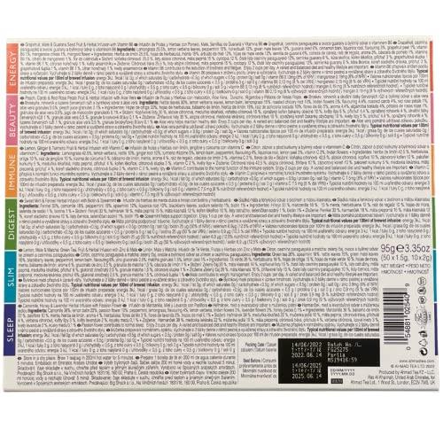 Ahmad Tea Ahmad Tea Natural Benefit Functional Tea Selection Pack | Green teas, Fruit & Herbal Infusions | Perfect herbal tea gift - 60 Teabag Sachets | 6 blends