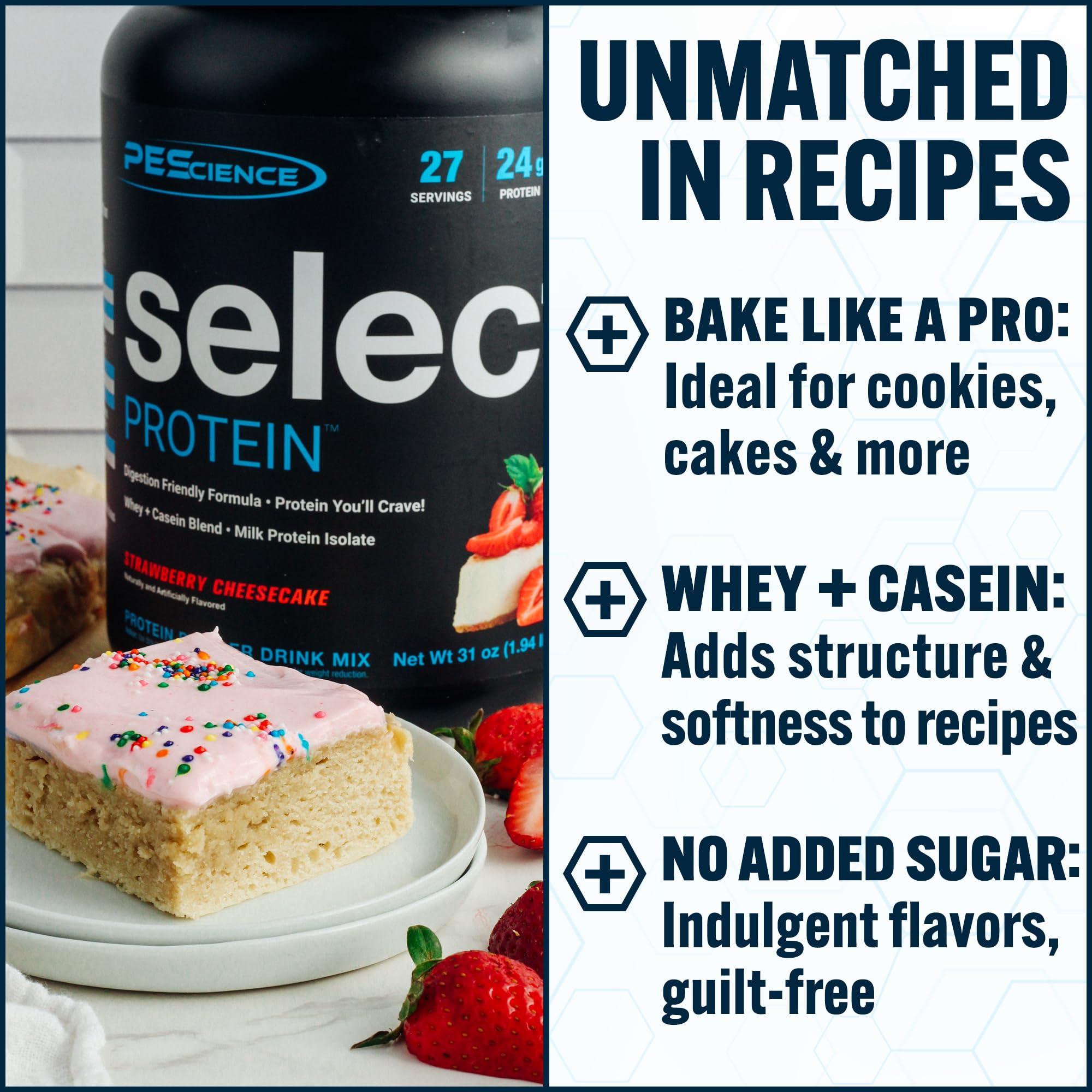 PEScience PEScience Select Low Carb Protein Powder, Strawberry Cheesecake, 5 Serving, Keto Friendly and Gluten Free