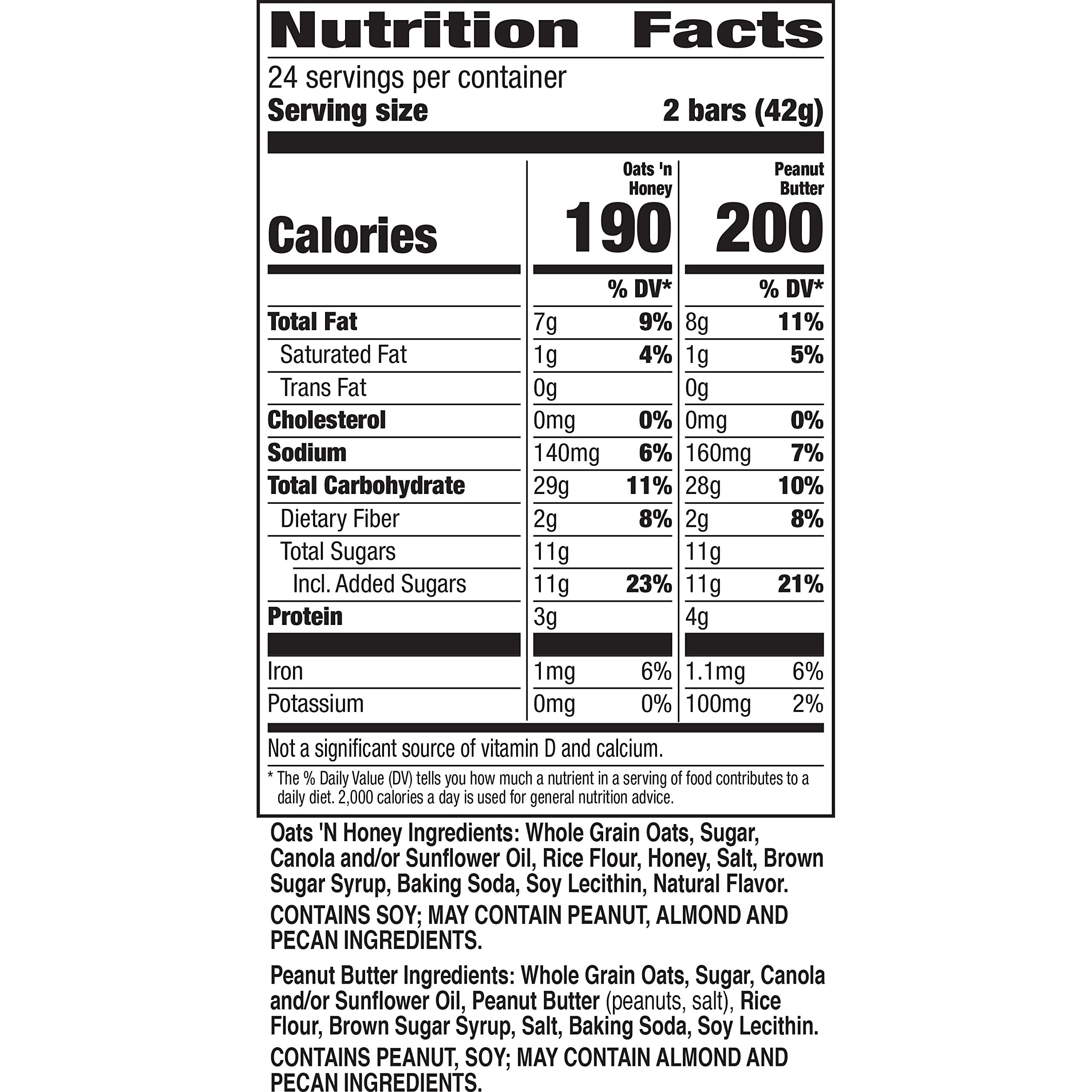 Nature Valley Nature Valley Crunchy Granola Bars, Variety Pack, 48 Bars, 35.76 OZ (24 Pouches)