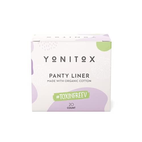 Yonitox Yonitox Organic Pantyliners | Ultra Thin| 20 Count | 4 Pack (Regular)