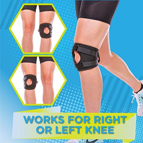 BraceAbility BraceAbility Short Patellar Tracking Knee Brace - Pull-On Running, Exercise, Athletic Support Stabilizer for Post Kneecap Dislocation, Tendonitis, Patellofemoral Pain and MCL/LCL Injuries (Small)