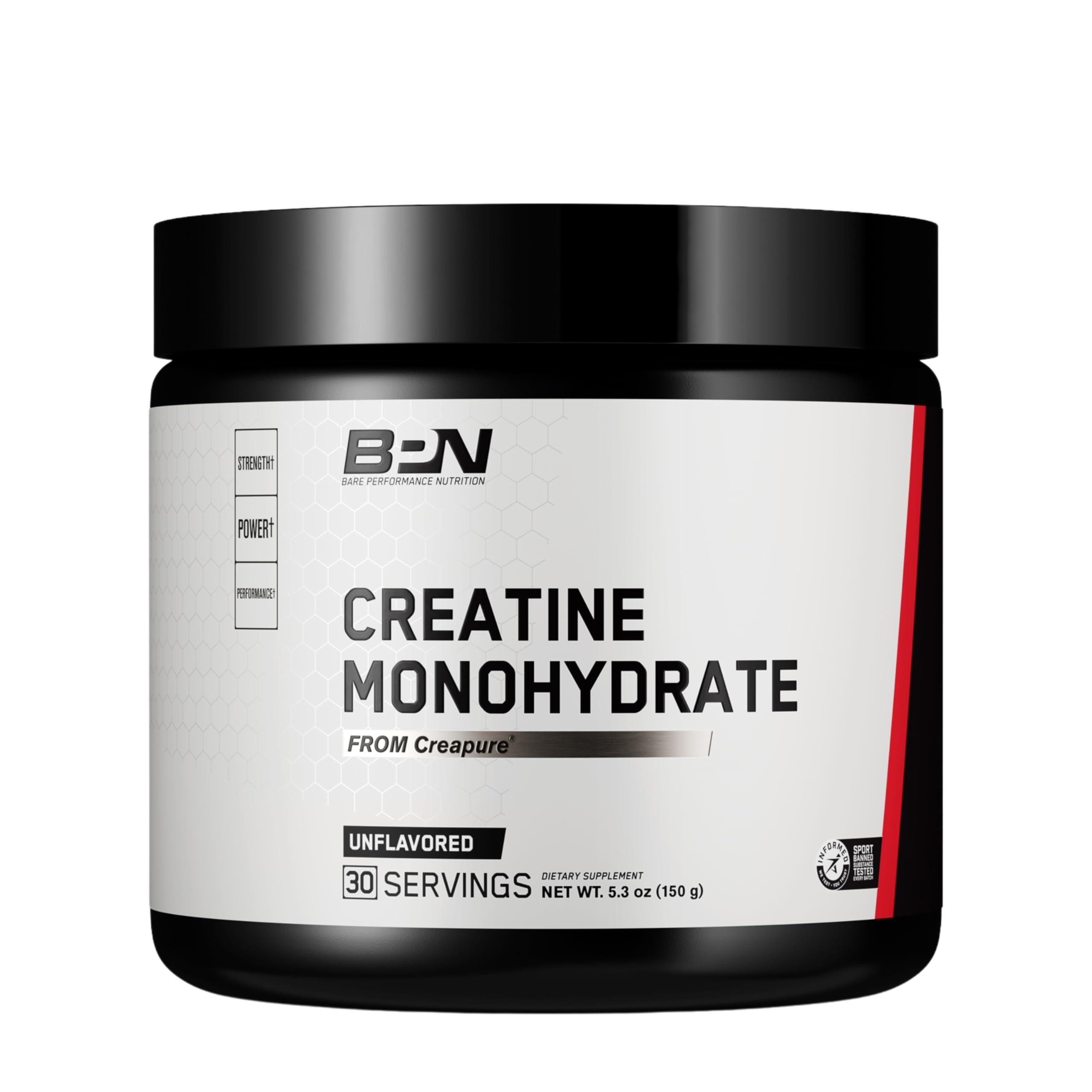 BARE PERFORMANCE NUTRITION BARE PERFORMANCE NUTRITION BPN Creatine Monohydrate & Whey Vanilla Protein Powder Bundle