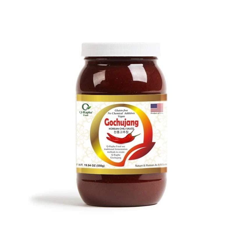 Q-Rapha Q-Rapha Premium Korean Gochujang (Chili Paste), Gluten-free, Non-GMO, Unpasteurized Artisanal (19.9 oz)