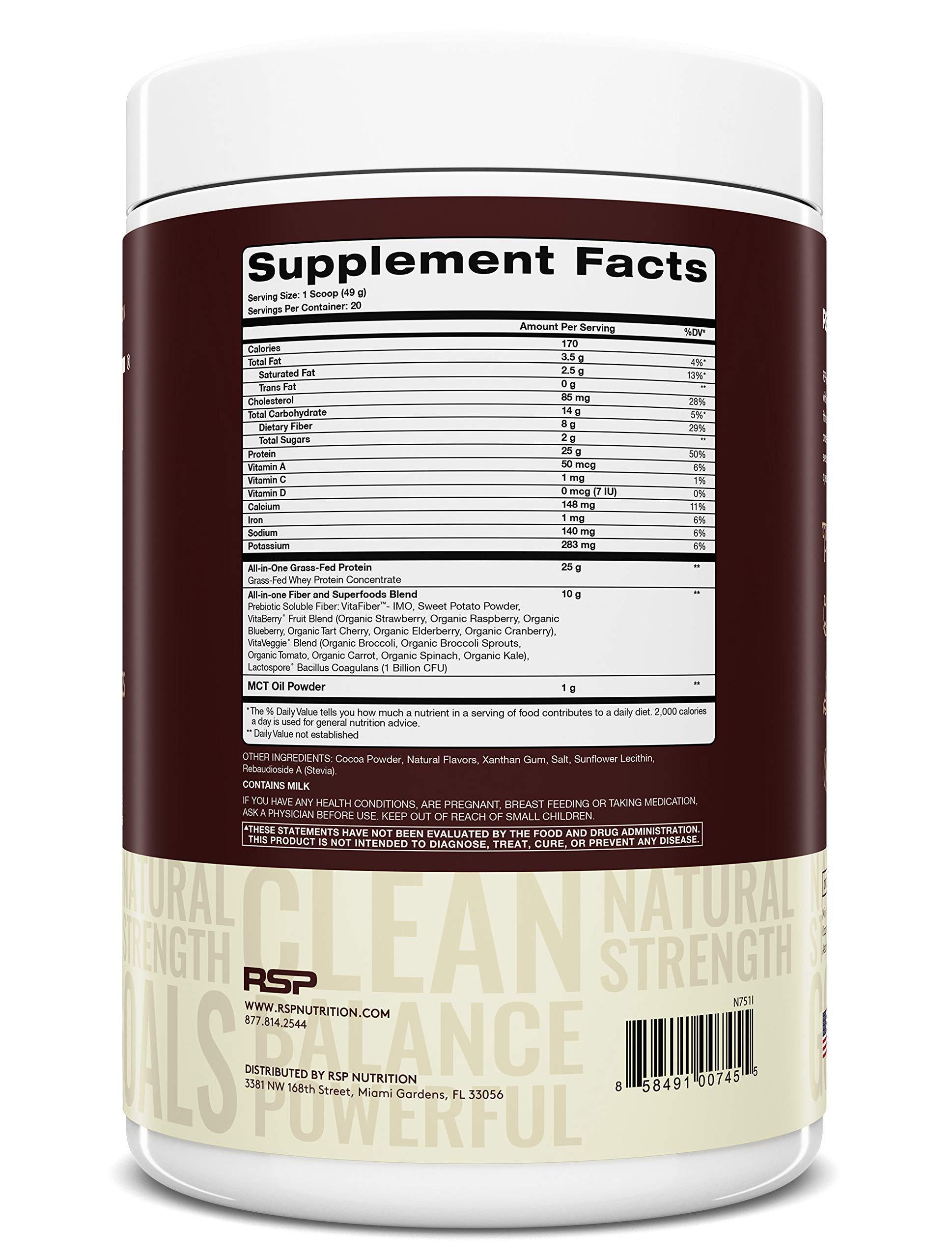RSP NUTRITION RSP NUTRITION TrueFit Protein Powder (Chocolate 2 LB) with AminoLean Pre Workout Energy (BlackBerry Pomegranate 30 Servings)