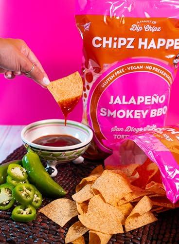 Chipz Happen Chip Happenz Tortilla Chipz (Pack of 4) (Nacho Cheese)