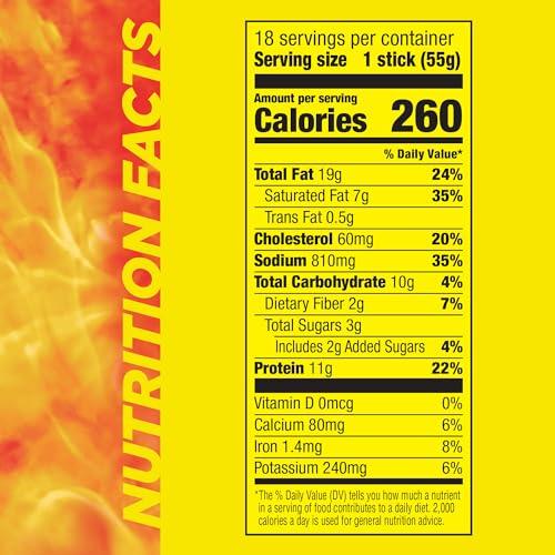 Slim Jim Slim Jim Monster Smoked Meat Sticks, Sonic Chili Cheese Coney Flavor, High Protein, 1.94 oz. (18 Count)