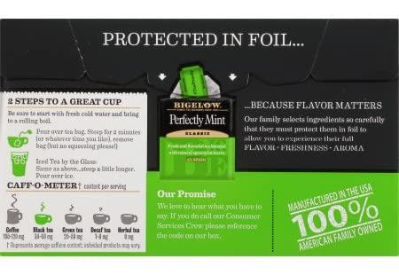 Bigelow Tea Bigelow Plantation Mint Tea Bags - 20 Count (Pack of 3)