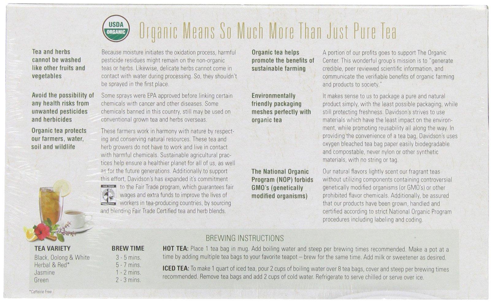 Davidson's Tea Davidson\'s Organics, South African Rooibos, 100-count Unwrapped Tea Bags