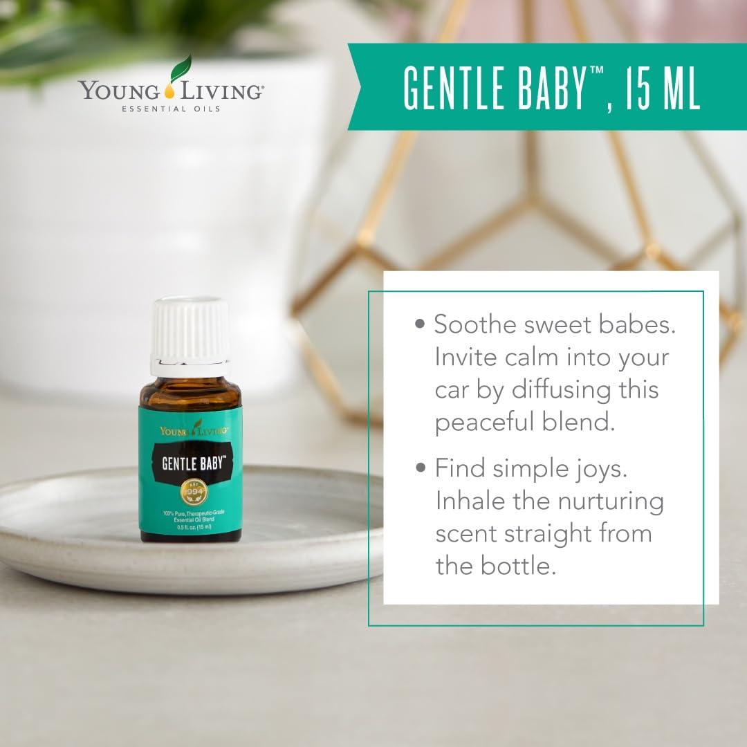 Young Living Young Living - Gentle Baby 15ml | Gentle Aroma for Babies | Soothing Skin | Relaxing & Moisturizing Aromatherapy Massage | Infant & Parenting Relaxation | Calming Scent