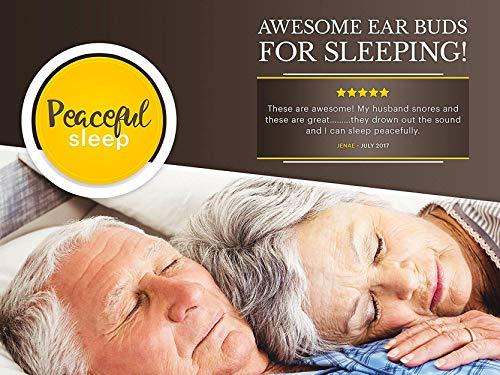 G & F Products Foam Ear Plugs for Sleeping Noise Cancelling 32db Sound Blocking Bell-Shaped- 50 Pairs Noise Reduction for Peace & Quiet - Perfect for Travel & Study, Sleep - Carrying Case Included (14010-50)