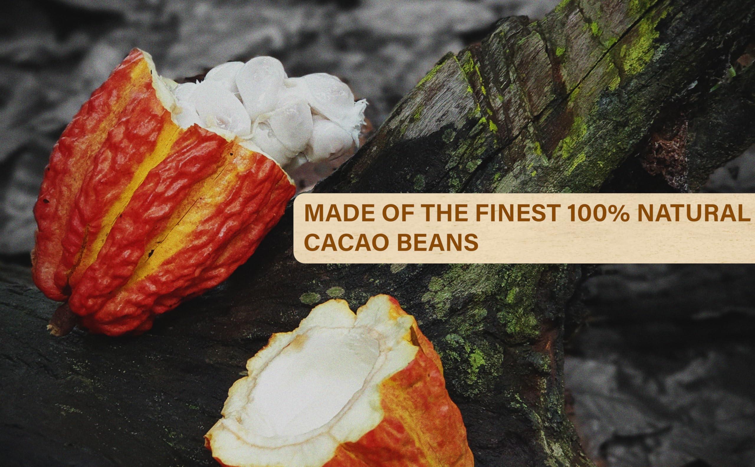 KORACAO KORACAO Organic & Sustainably Harvested Cacao | Ideal Superfood for Everyday Bliss | Ceremonial Grade Cacao | Enhance Your Spiritual Journey with Ancient Superfood Delight - 1 Pound