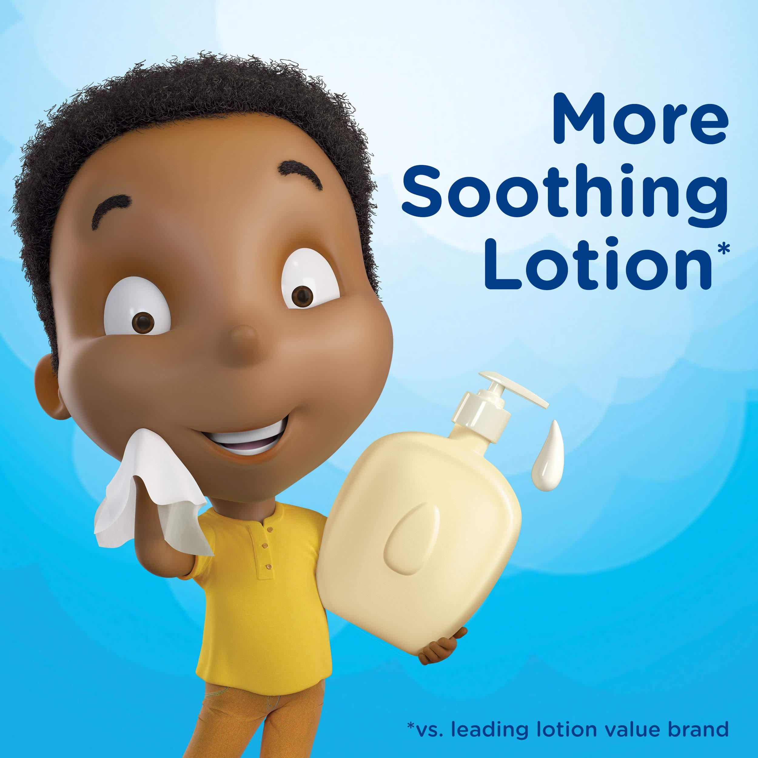 Puffs Puffs Plus Lotion Facial Tissues, 3 Family Boxes, 124 tissues per box, 372 Count