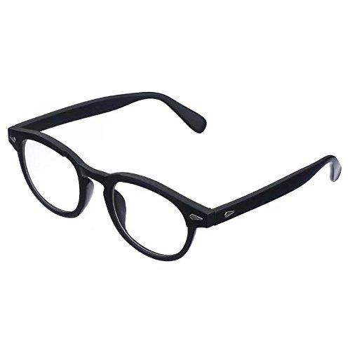 Jcerki Jcerki Black Round Frame Bifocals Reading Glasses +1.00 Strengths Readers Glasses for Men and Women