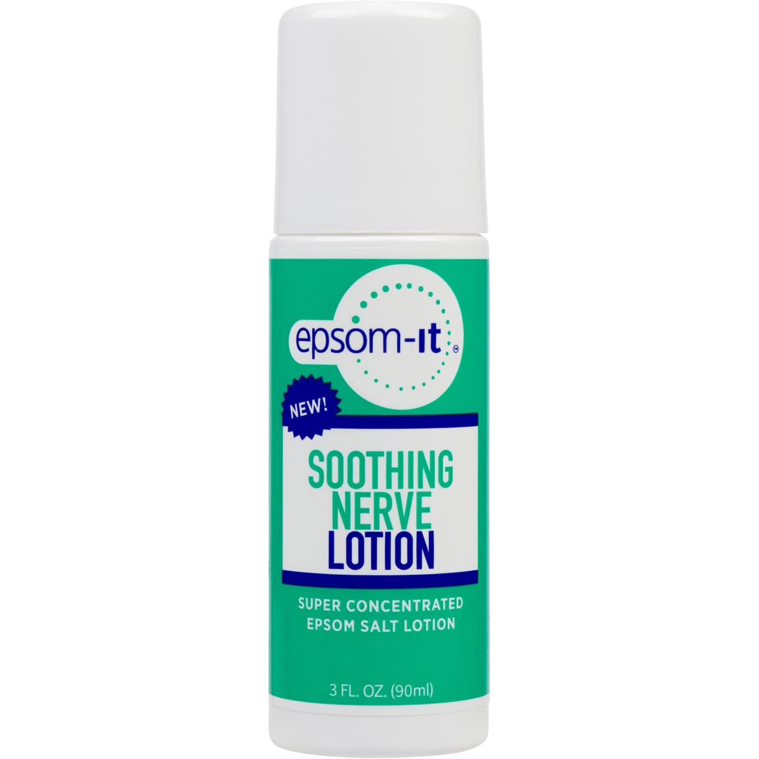 EPSOM-IT EPSOM-IT Soothing Nerve Lotion - Roll On Epsom Salt Magnesium Lotion, Topical Magnesium Cream with Capsaicin & Arnica for Tired Muscles, Restless Legs and Sleep, 3oz