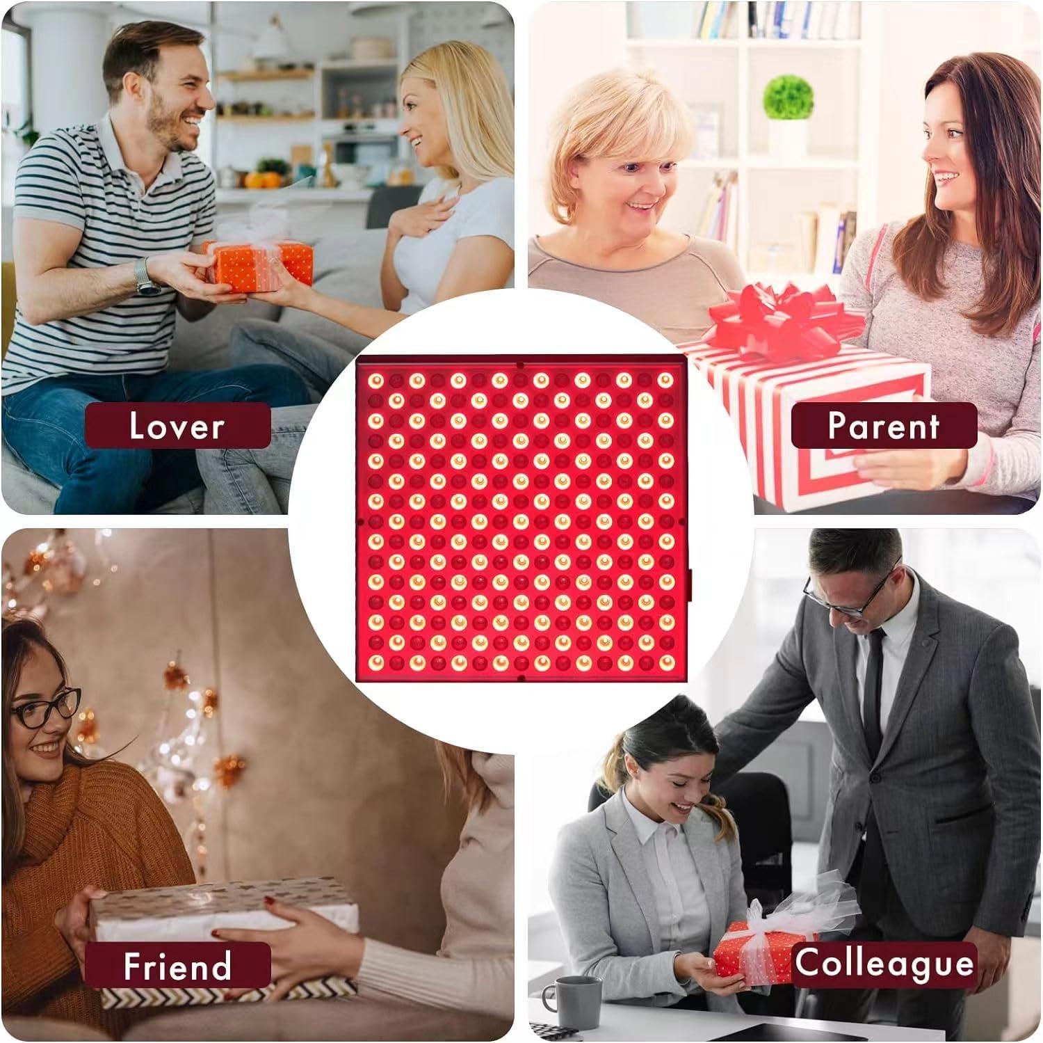 KYUQY Red-Light-Therapy-Device, 45W LED Red Light Therapy Lamp 660nm Red Light Panel and 850nm Near Infrared Light Therapy for Body Face Skin, Pain Relief of Muscles and Joints