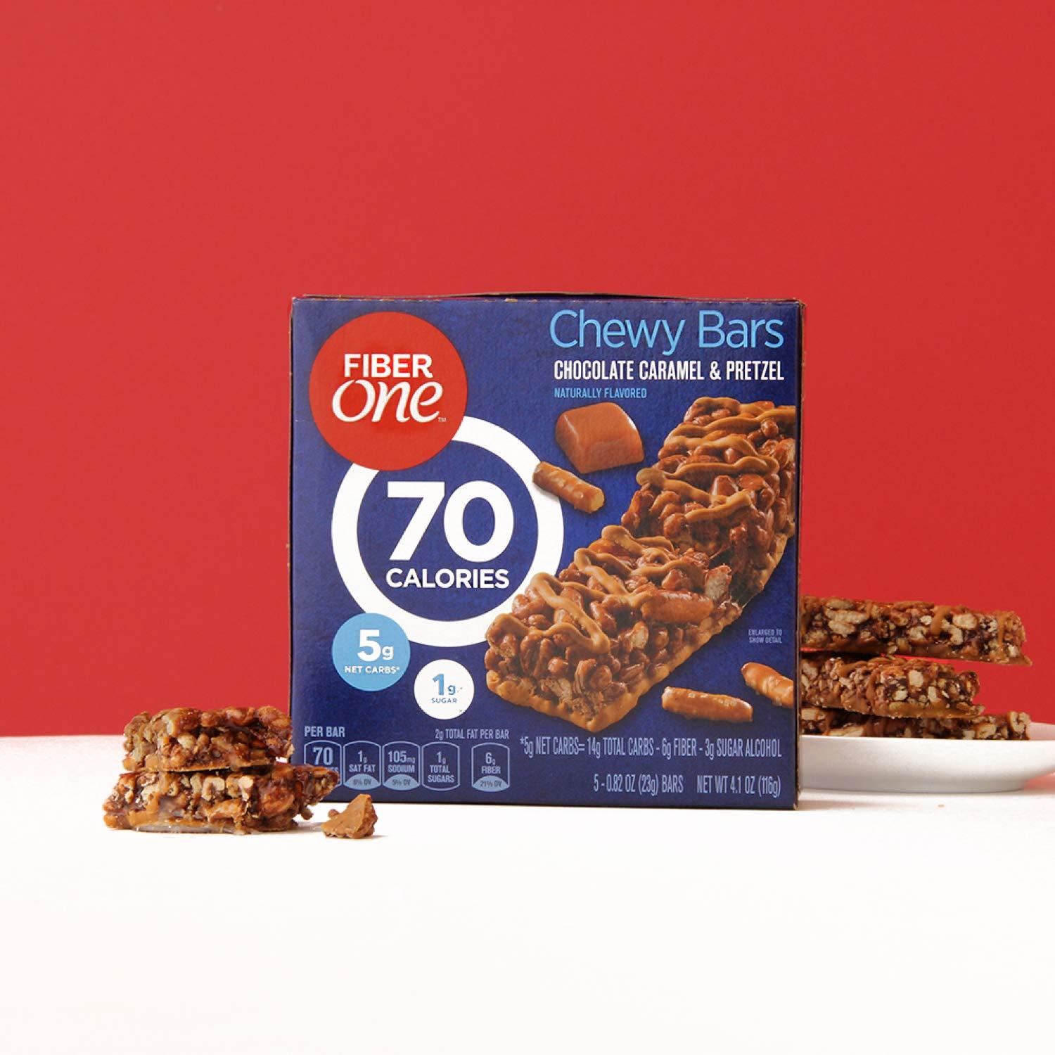 Fiber One Fiber One 70 Calorie Chocolate Caramel & Pretzel, 5 Bars