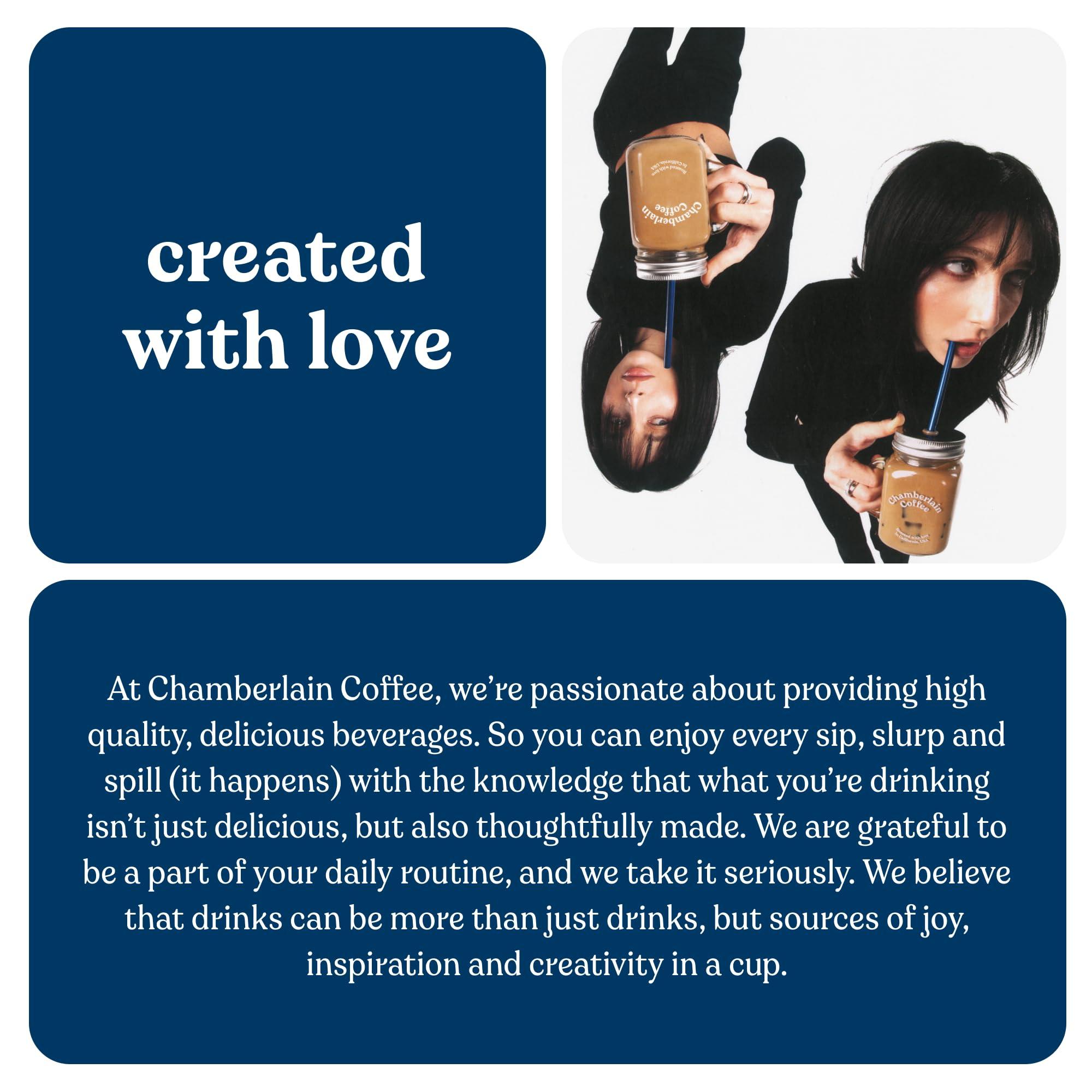 Chamberlain Coffee Chamberlain Coffee Variety Box Single Serve Bags - Includes 5 Blends, Original Family Blend, Early Bird Blend, Night Owl Blend, Careless Cat Blend, Social Dog Blend - 10 Single Serve Cold Brew Sachets