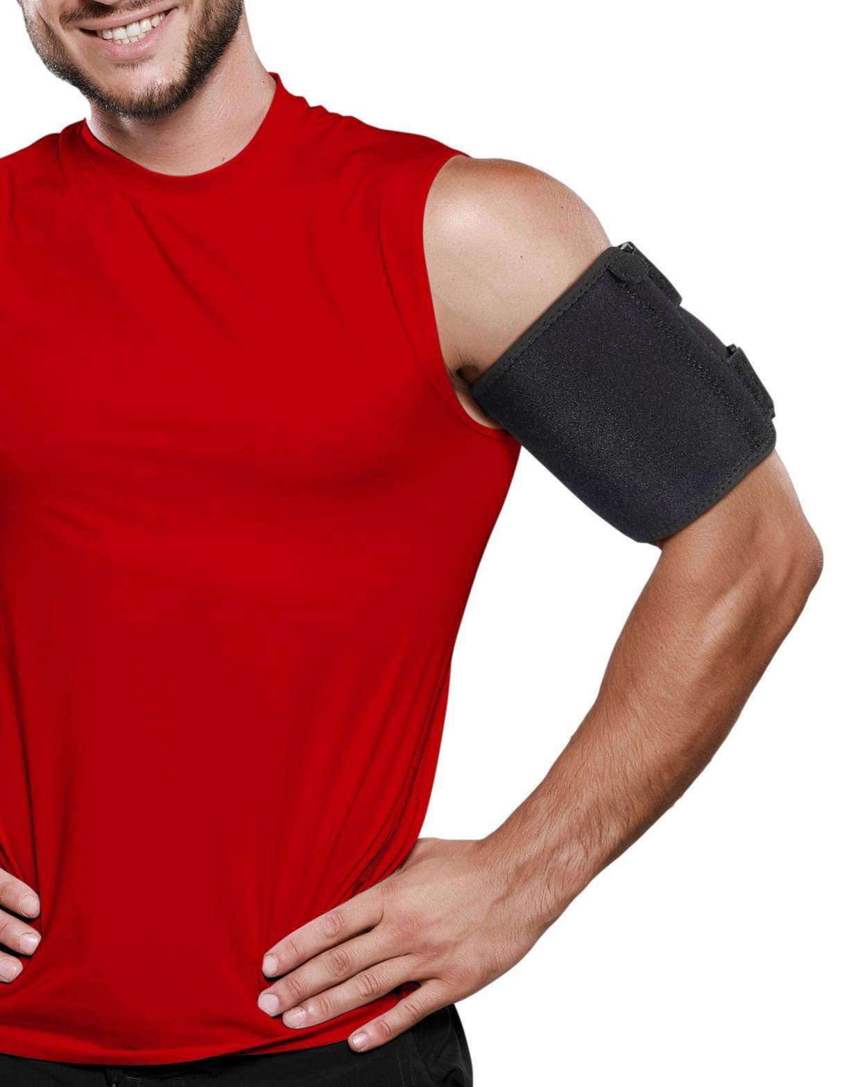 ARMSTRONG AMERICA ARMSTRONG AMERICA Bicep Tendonitis Brace (XL) + Tennis Elbow Strap (Fits Most) Bundle