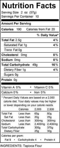 New Grains Gluten Free Bakery New Grains Gluten Free Premium Grade Tapioca Flour (25 lbs)