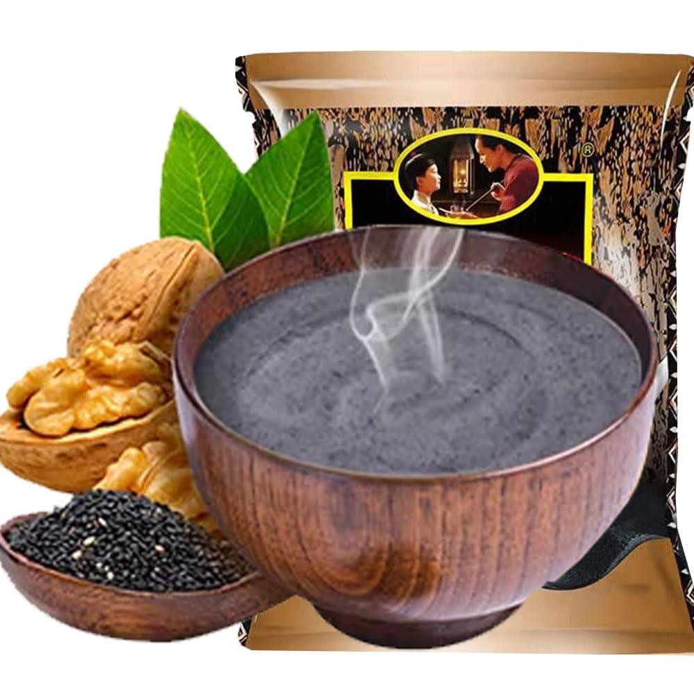 TEAERPKLAE ground sesame seedsblack sesame seed paste 12.69 oz Instant Drink Cereal black sesame 360g