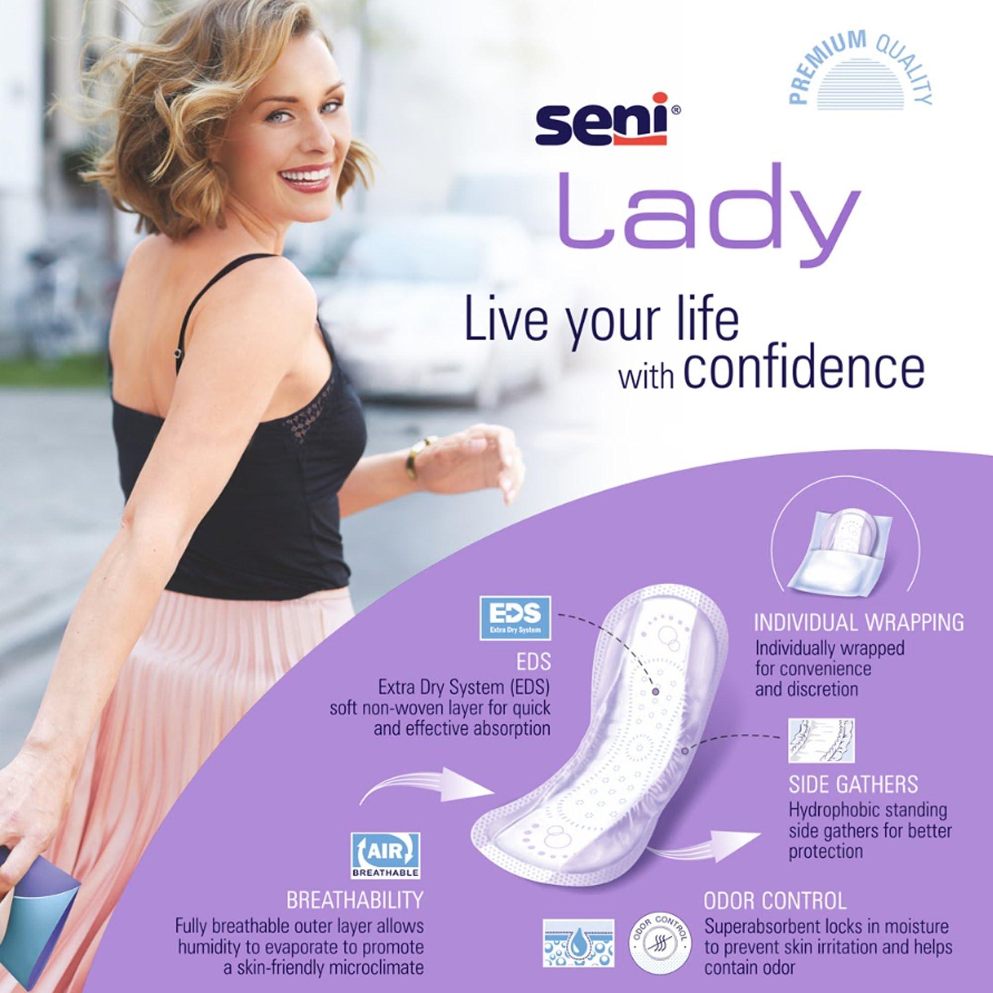 Seni Seni Lady Pads Ultimate Long Overnight, 8PK/208pcs