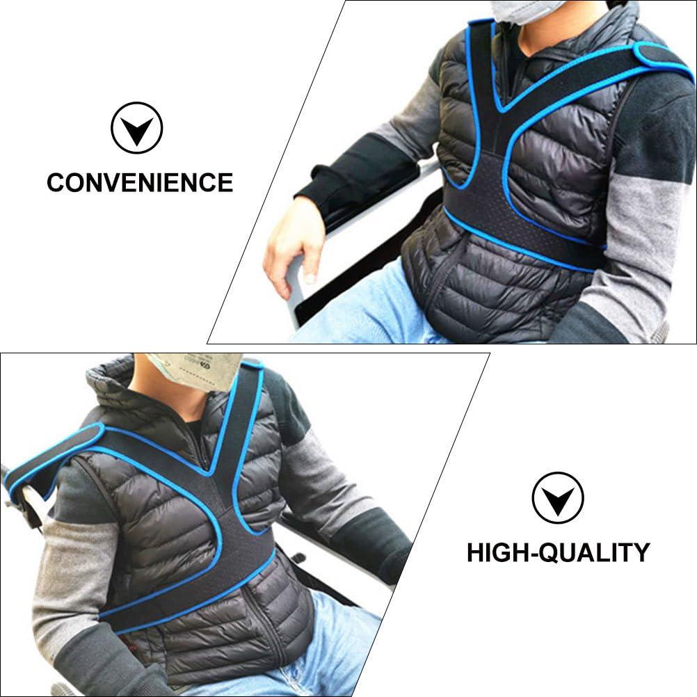 Healifty Healifty Seat Adjustable Breathable Chest Cross Positioning Anti-Slip Restraint Systems for Patients Elderly Cares