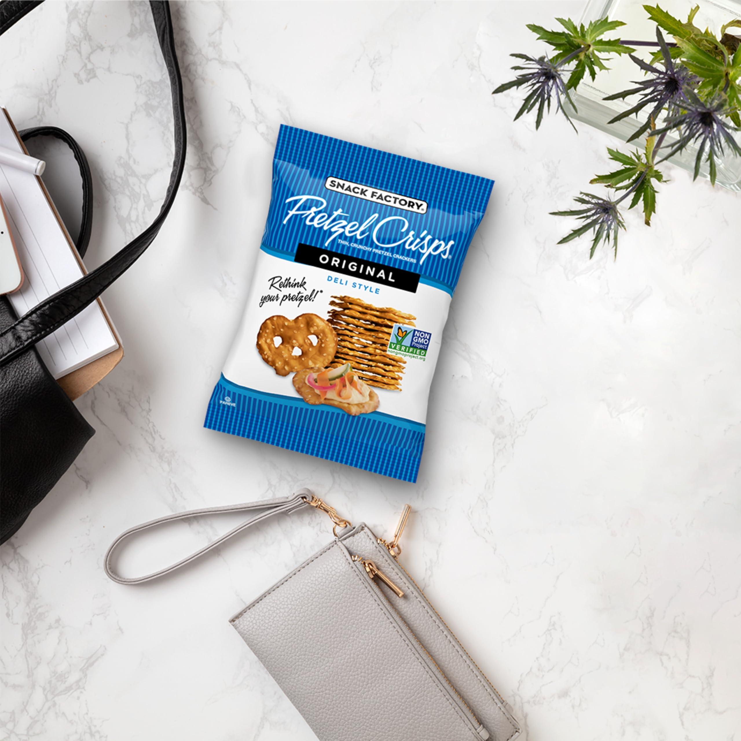 Snack Factory Snack Factory Pretzel Crisps, Original, 1 Oz Snack Packs, 10 Ct