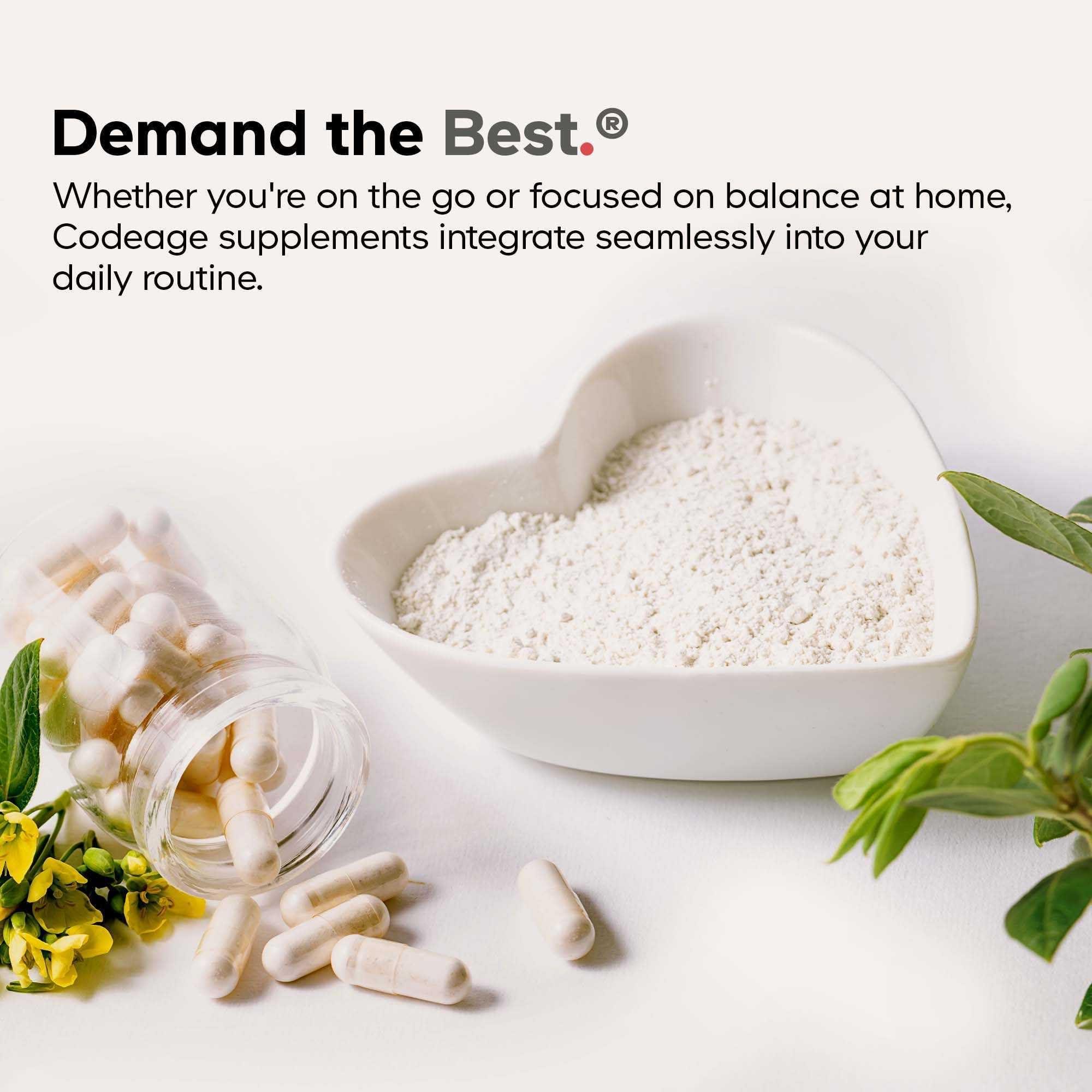 Codeage Codeage Hair Vitamins 10000 mcg Biotin, Keratin, Collagen, Vitamin A, B12, C, D3, E, Zinc, Turmeric, Probiotics, Enzymes, Inositol - Hair Care Support - Healthy Hair Supplement Pills - 2 Pack