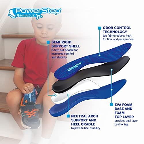 Powerstep PowerStep Insoles,Pinnacle JuniorKids Pain Relief Shoe Insert, Maximum Cushioing Shoe Insert, For Kids Ages 2-13 /Youth 3