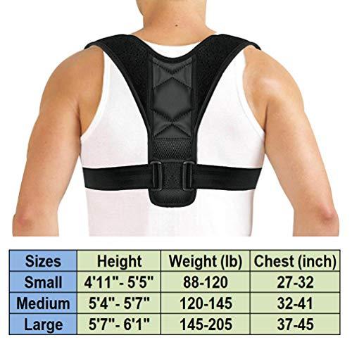 Scoteep Posture Corrector for Men and Women - Adjustable Back Brace - Back posture corrector for Clavicle Support and Providing Pain Relief