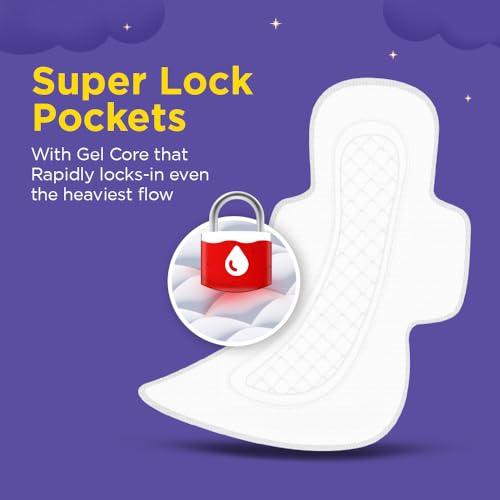 Stayfree Stayfree Dry Max All Night XL Dry Cover Sanitary Pads For Women With Wings, 28 Pads