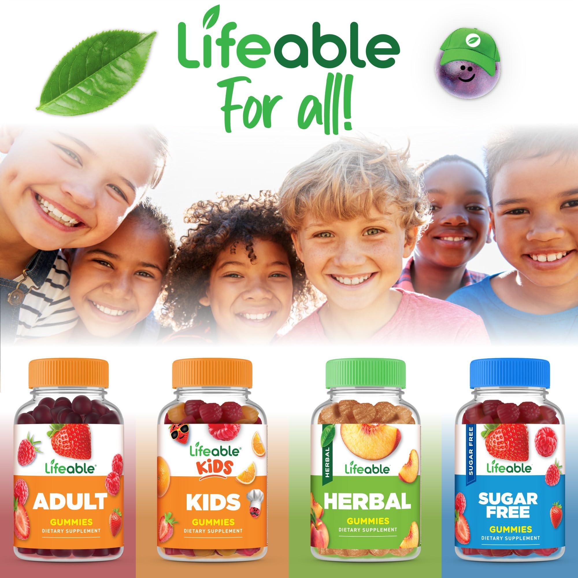 Lifeable Lifeable Kids Biotin Gummies | 5,000mcg | Great Tasting Natural Flavor Biotin Supplement | Vegan Non GMO Hair Gummies | for Hair Skin and Nails | 90 Gummies